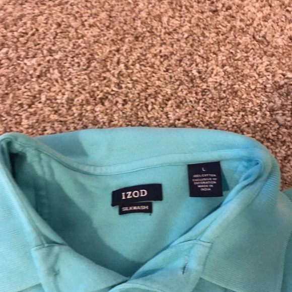 Izod dark seafoam green polo - Picture 3 of 3